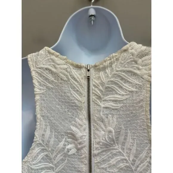 Lovers & Friends S NWT white caspian lace dress w-scallop hem - Picture 4 of 7